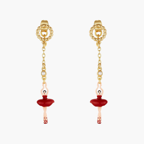 Les Nereides Mini Pas de Deux Rouge Earrings | AOMDD1026 
