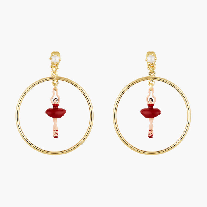Les Nereides Mini Pas de Deux Rouge Earrings | AOMDD103/6 