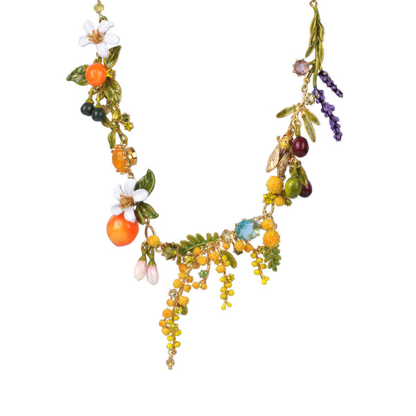 Les Nereides Multi Element Of Theé Provence Garden Collar Necklace | ABJP3101 