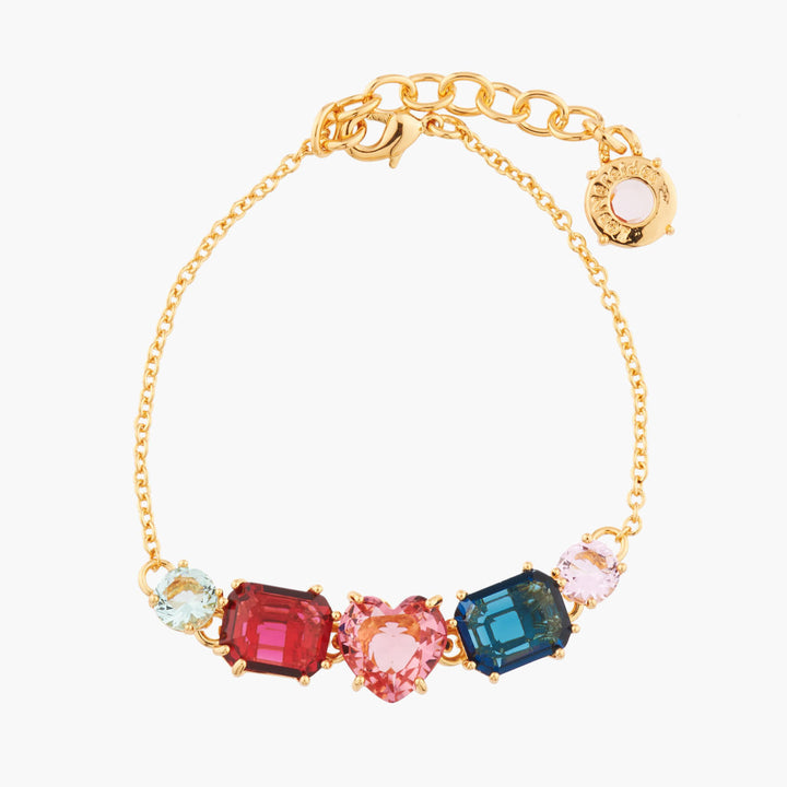Les Nereides Multicoloured 5 Stones La Diamantine Thin Bracelet | AKLD214 