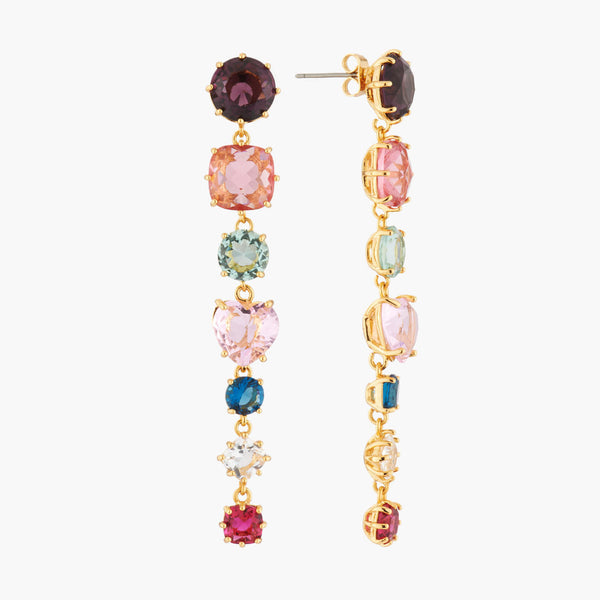 Les Nereides Multicoloured 7 Stones La Diamantine Earrings | AKLD121 