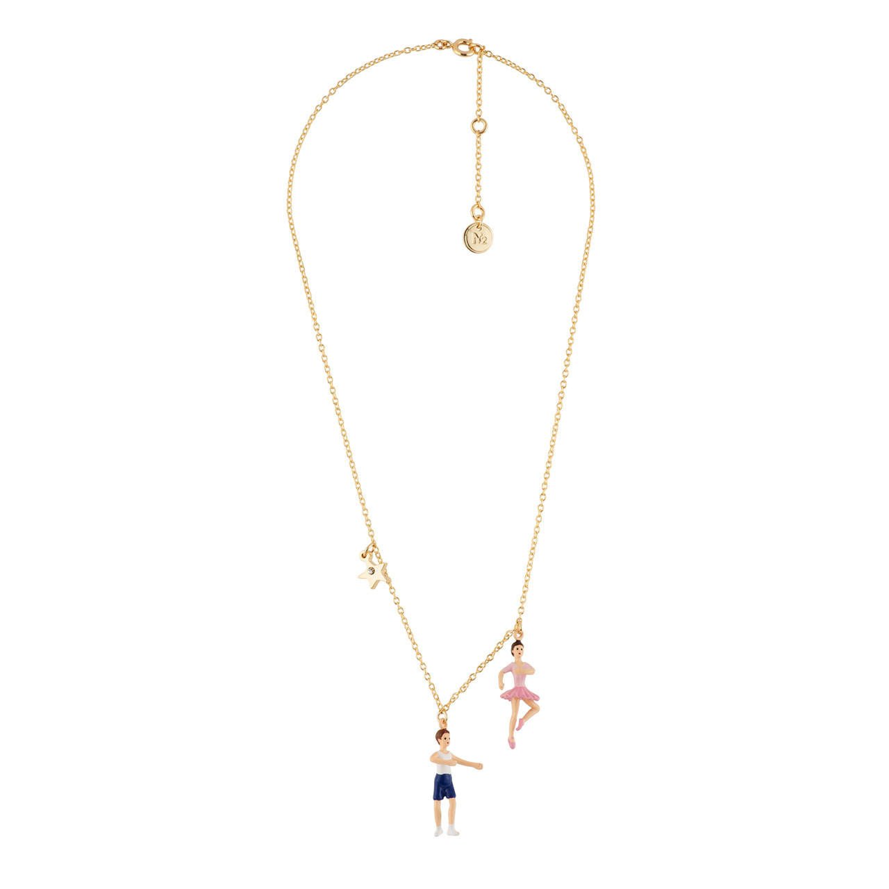 Les Petits Rats Ballet Dancers Making A "Retiré" Step & Star Necklace | AEOP3021 - Les Nereides