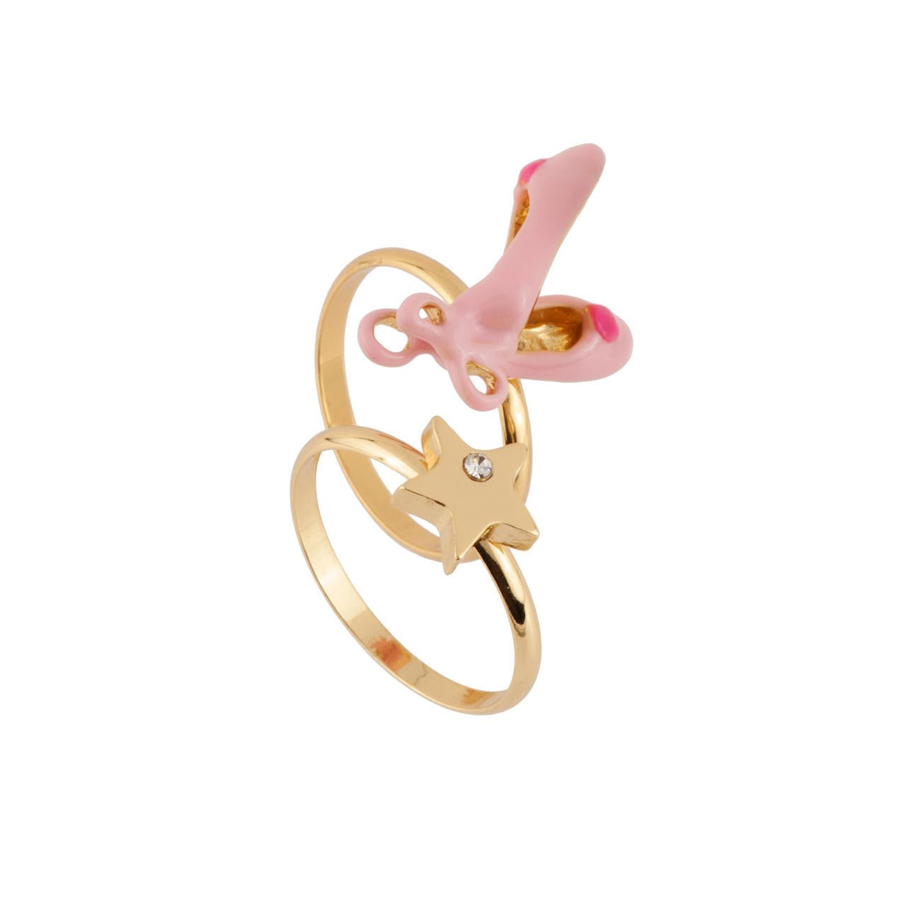 Les Petits Rats Star And Ballet Slippers Rings | AEOP601/12 - Les Nereides