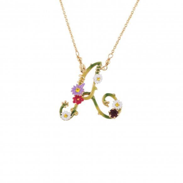 Lettres Florales Letter A Necklace | AELF3011 - Les Nereides
