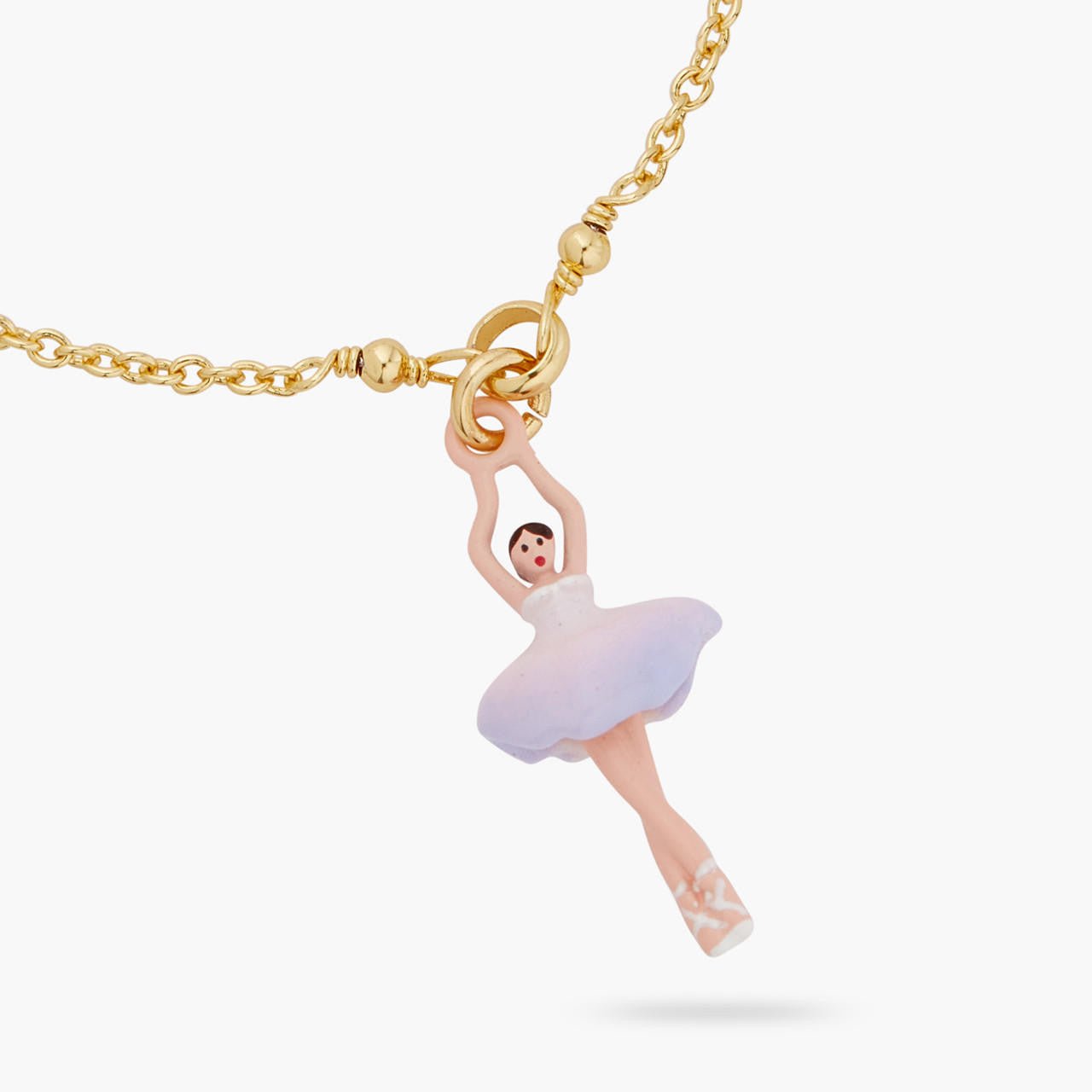 Lilac And White Mini Ballerina Fine Bracelet | ARMDD2011 - Les Nereides
