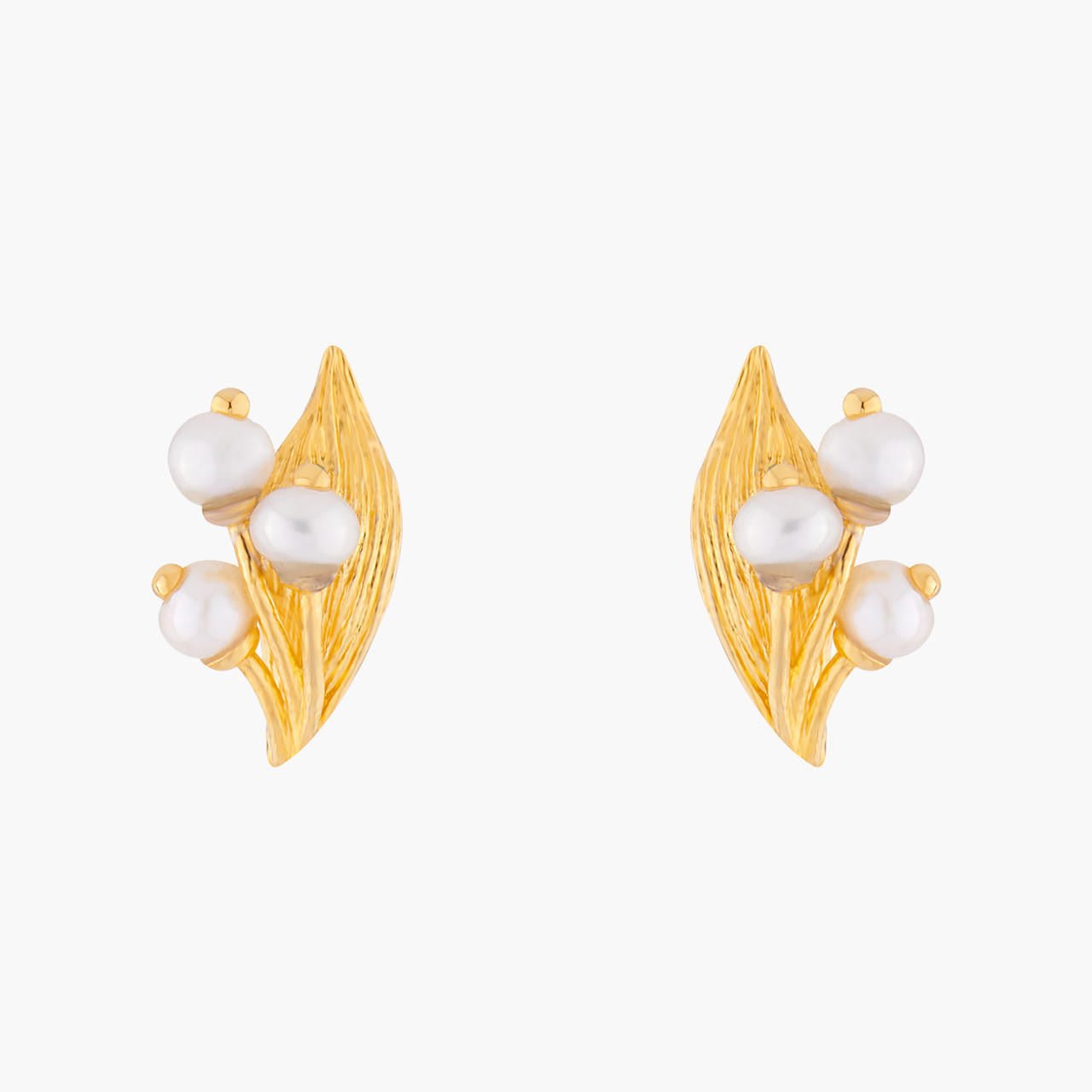 Lily Of Theé Valley And Leaves Earrings | ALFB1091 - Les Nereides