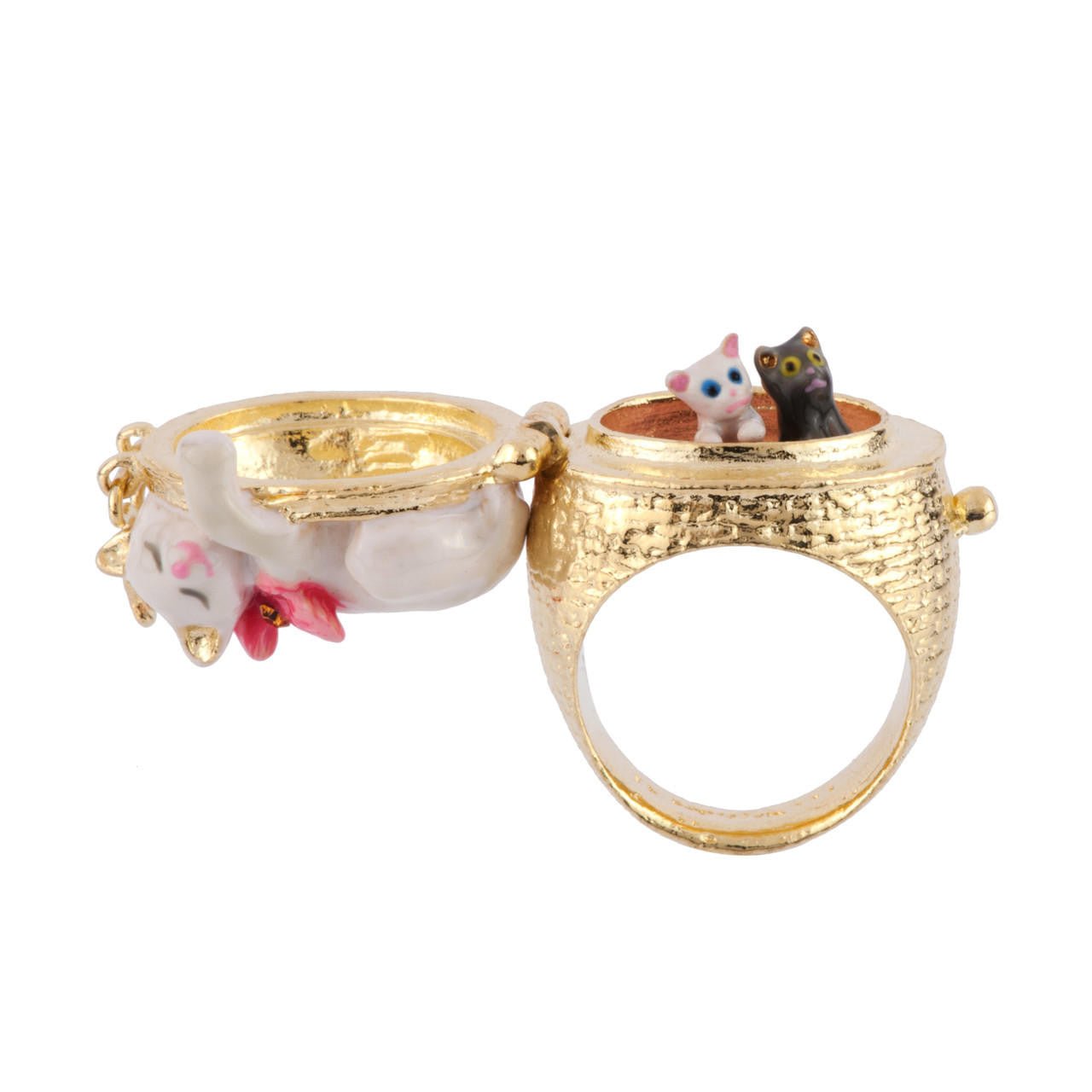 Little Cats Asleep Cat Rings | AFLC604/11 - Les Nereides
