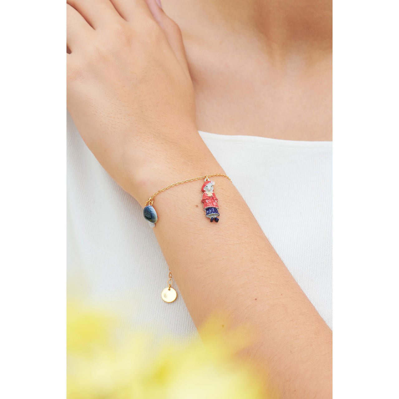 Little Mouse Little Red Riding Hood Mushroom And Cheese Pieces Bracelet | ANNA2031 - Les Nereides