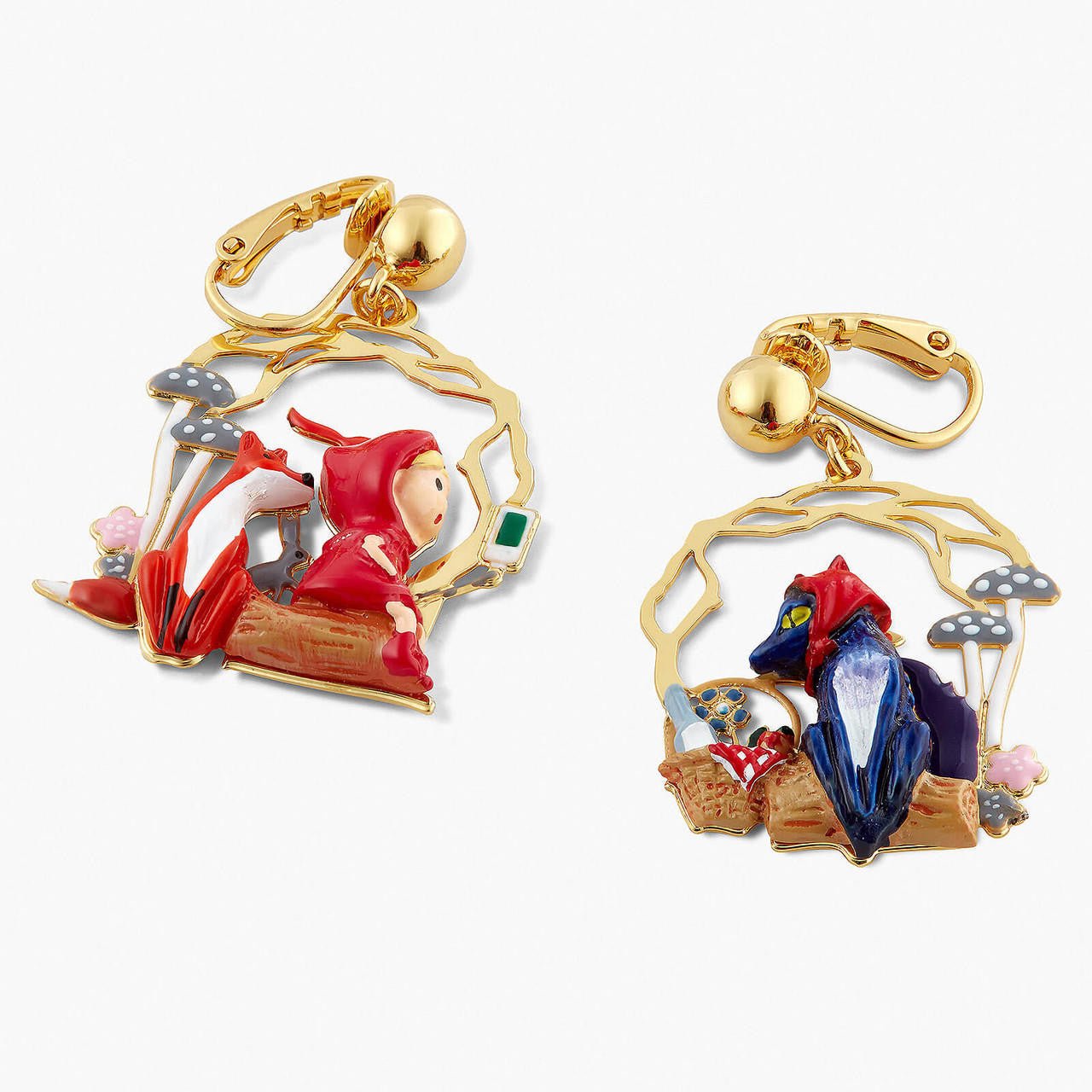 Little Red Riding Hood Picnic Earrings | APBB1111 - Les Nereides