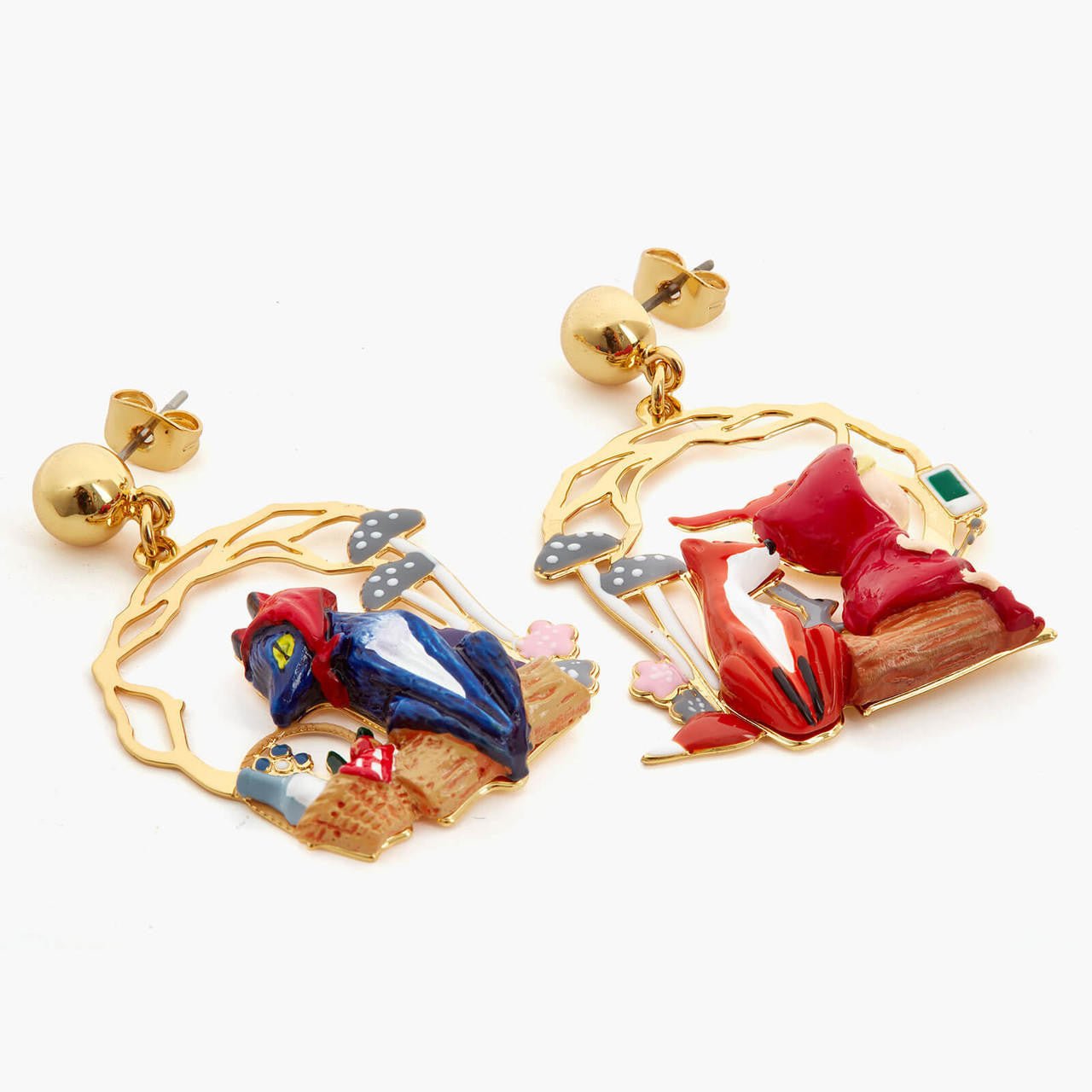 Little Red Riding Hood Picnic Earrings | APBB1111 - Les Nereides