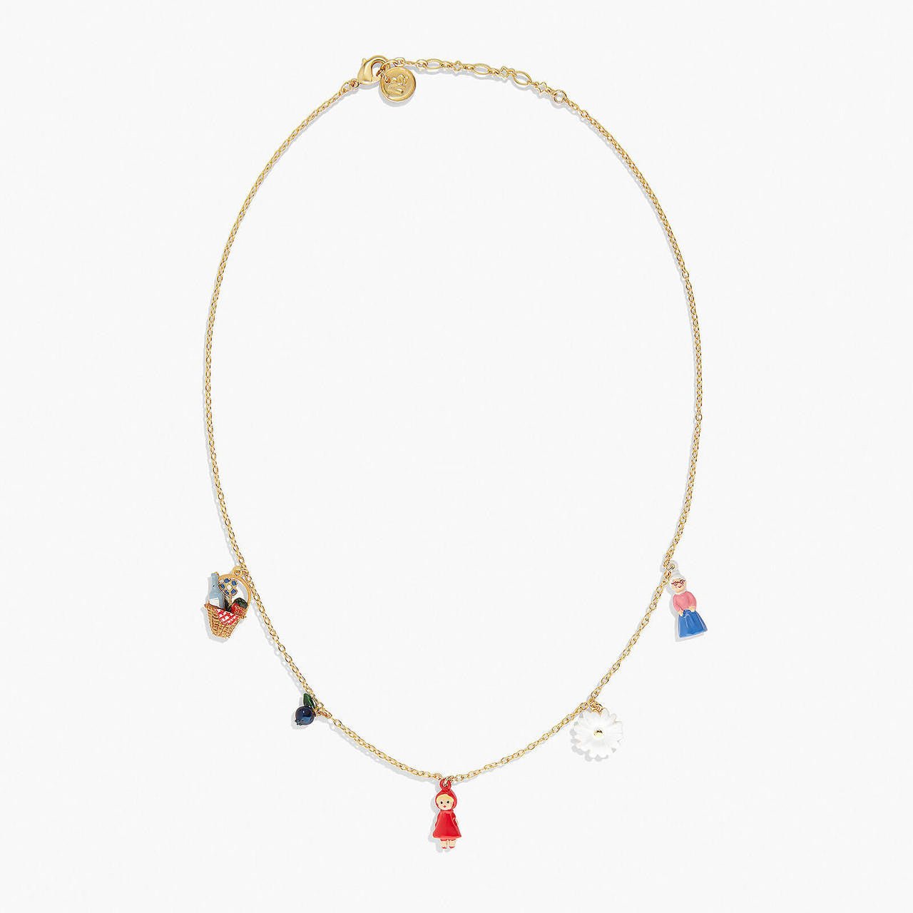 Little Red Riding Hood Picnic Pendant Necklace | APBB3111 - Les Nereides