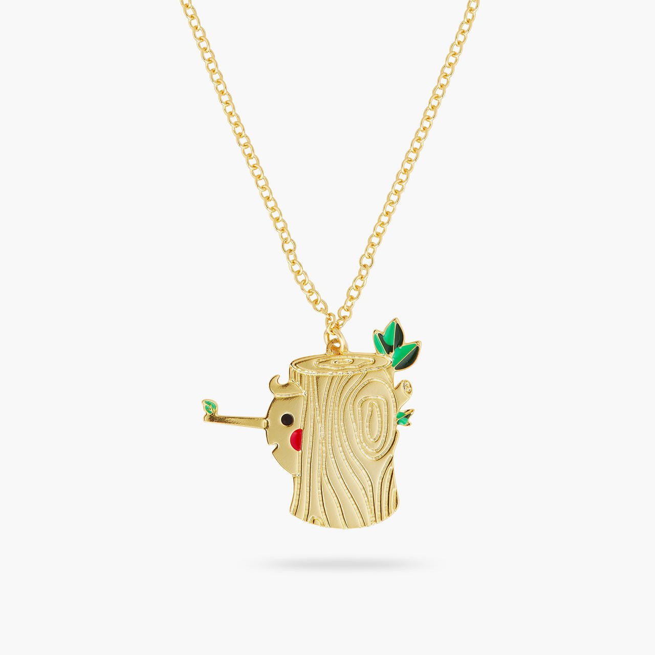 Log and Pinocchio pendant necklace | AQUI3061 - Les Nereides