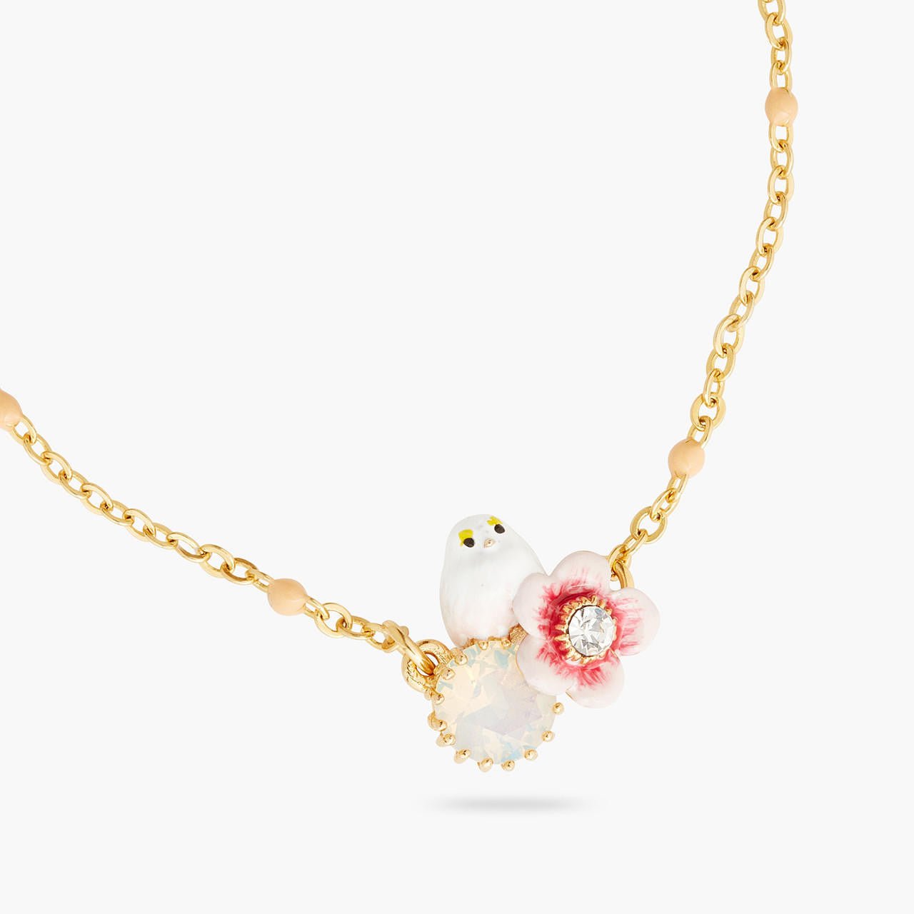 Long - tailed titmouse and rose hip thin bracelet | AQLA2021 - Les Nereides
