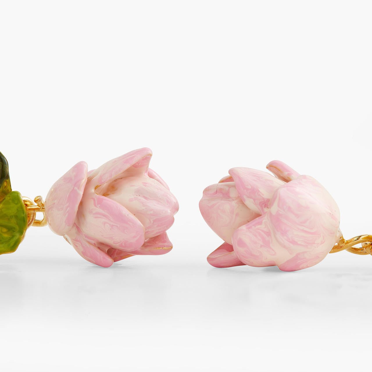 Lotus Flower And Water Lily Earrings | AQEL1091 - Les Nereides