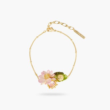 Lotus Flower Fine Bracelet | AQEL2051 - Les Nereides
