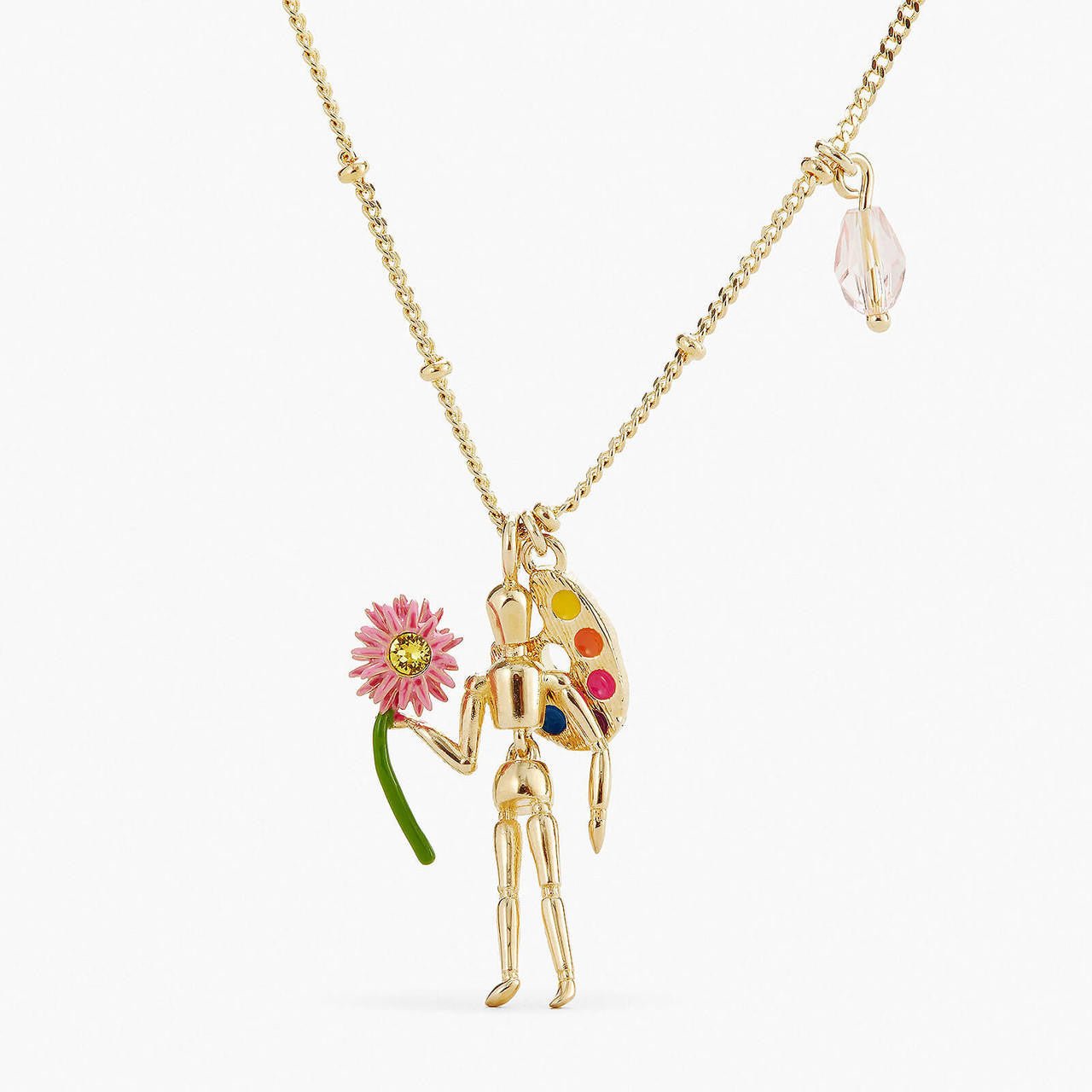 Manikin And Charms Pendant Necklace | APIP3021 - Les Nereides