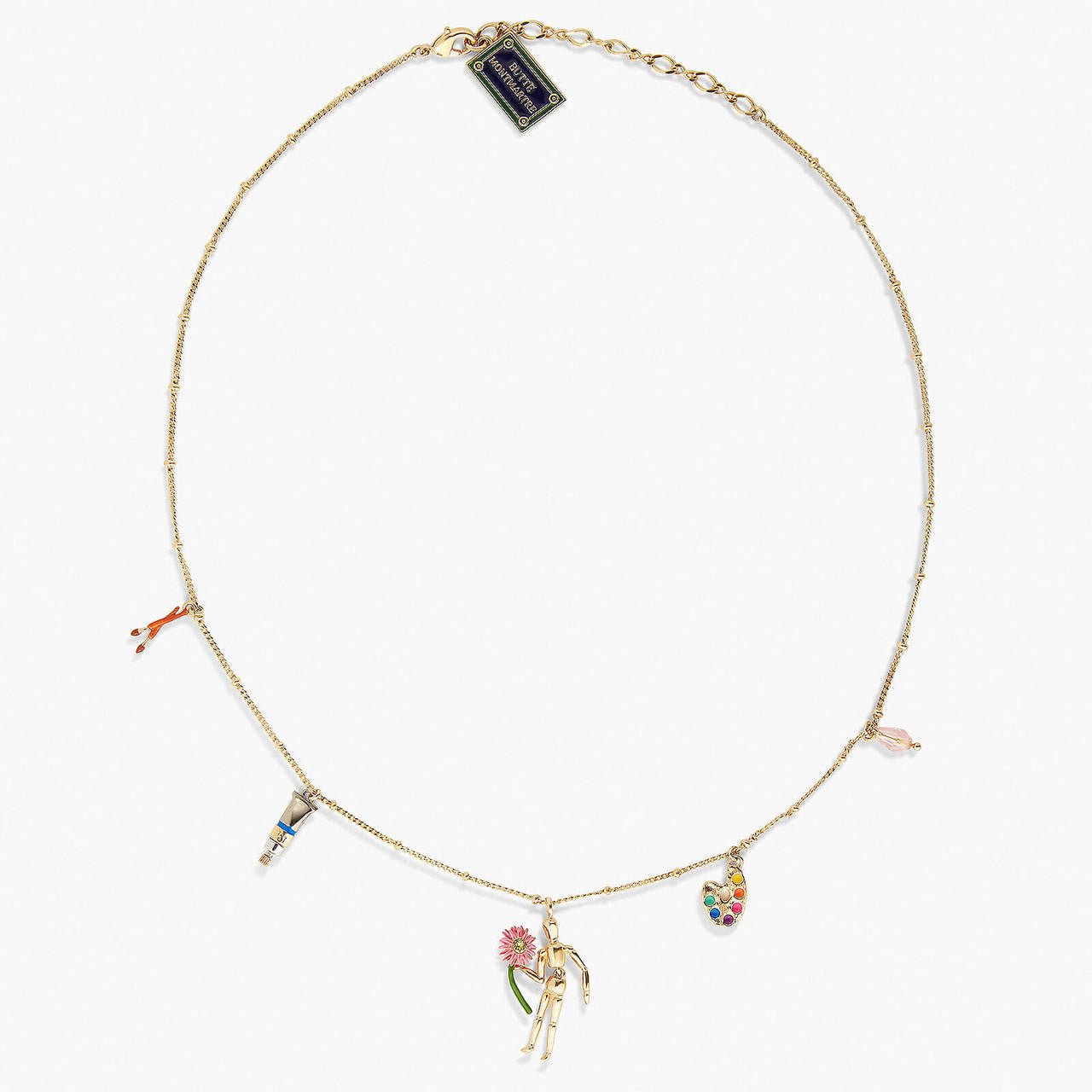 Manikin And Charms Pendant Necklace | APIP3021 - Les Nereides