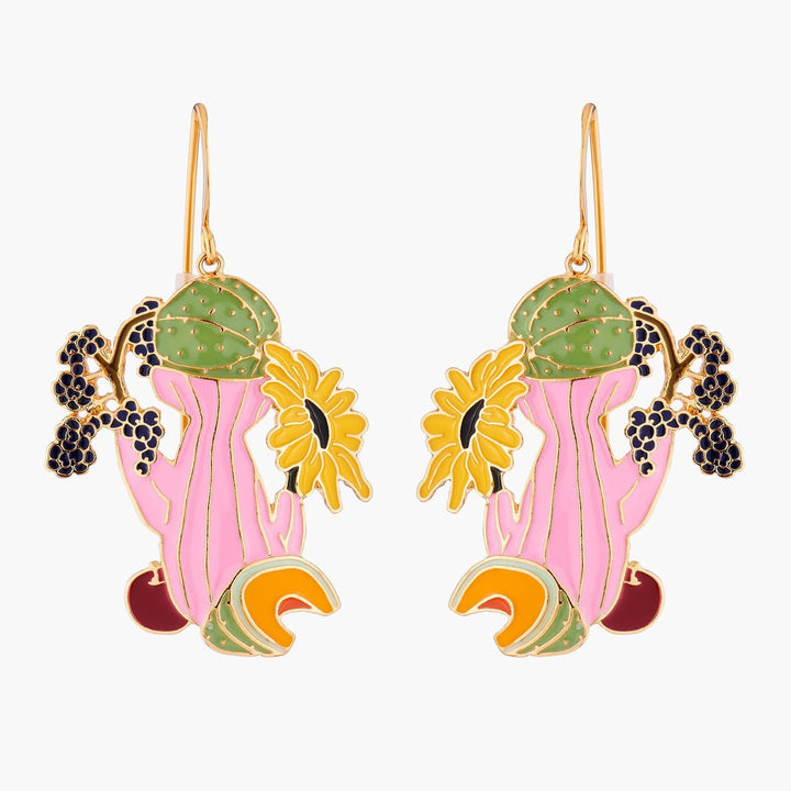 Melon And Sunflower Earrings | AMBE1031 - Les Nereides