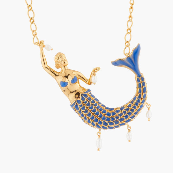 Mermaid And Freshwater Pearls Collar Necklace | AKTT301 - Les Nereides