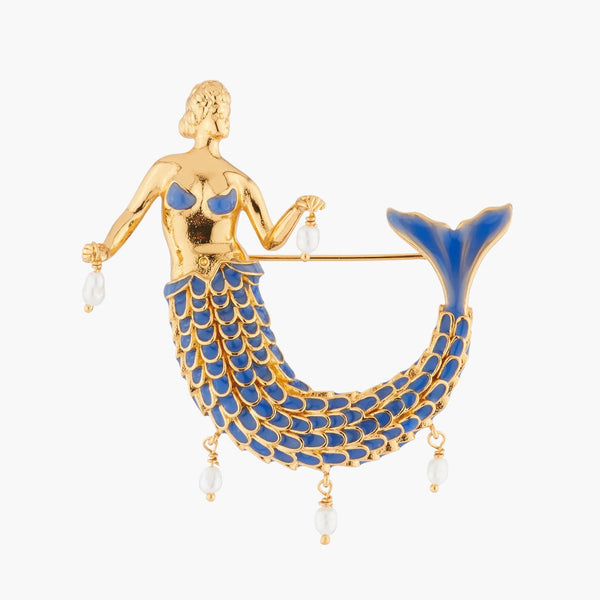 Mermaid And Thetis Pearls Brooch Brooch | AKTT501 - Les Nereides