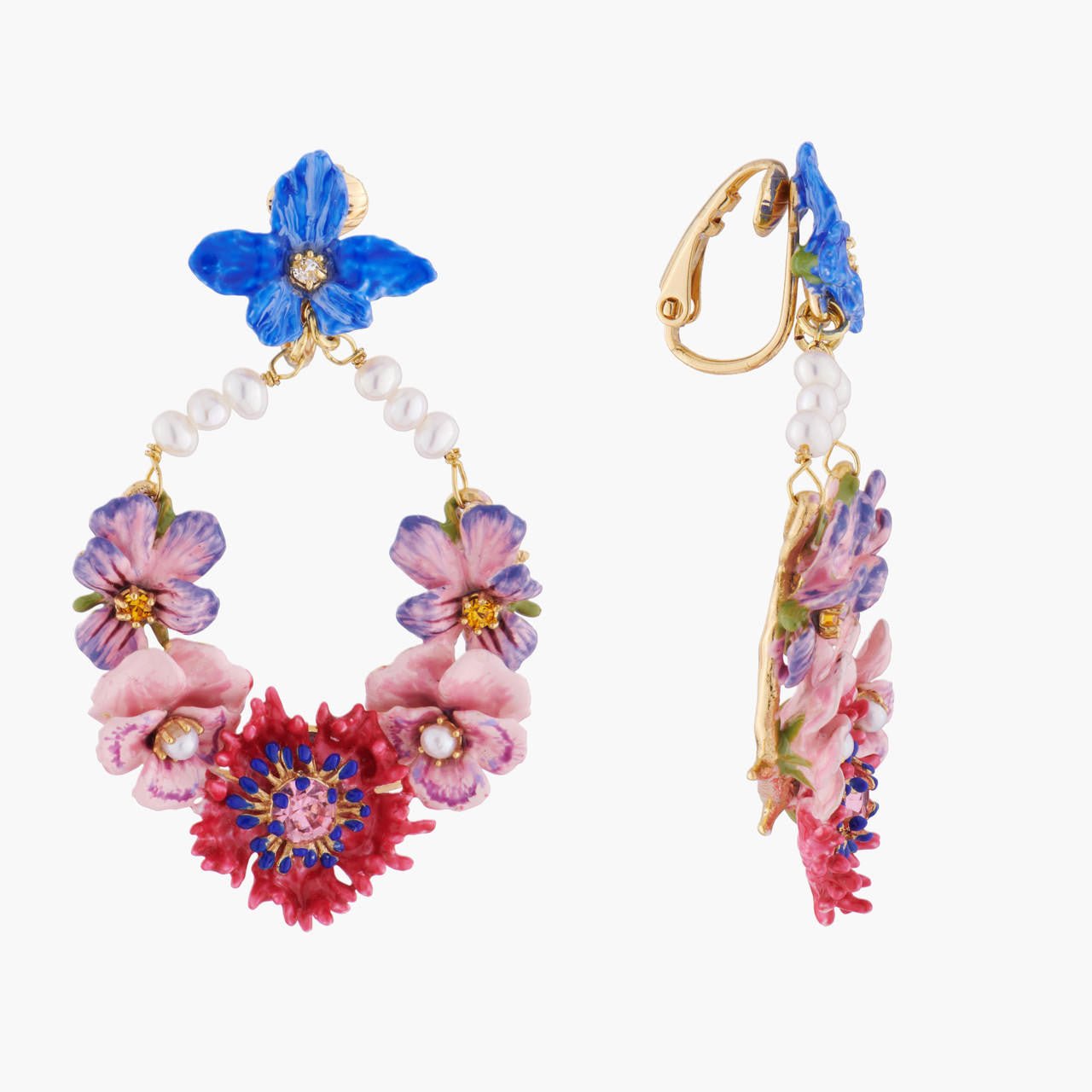 Mille Pensees Earrings | AKMP102C - Les Nereides