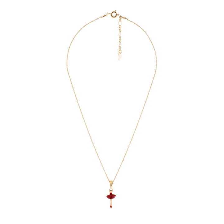 Mini Pas de Deux Ballerina Red Necklace | AEMDD3016 - Les Nereides