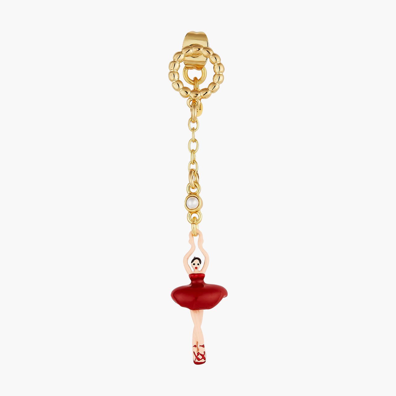 Mini Pas de Deux Rouge Earrings | AOMDD1026 - Les Nereides