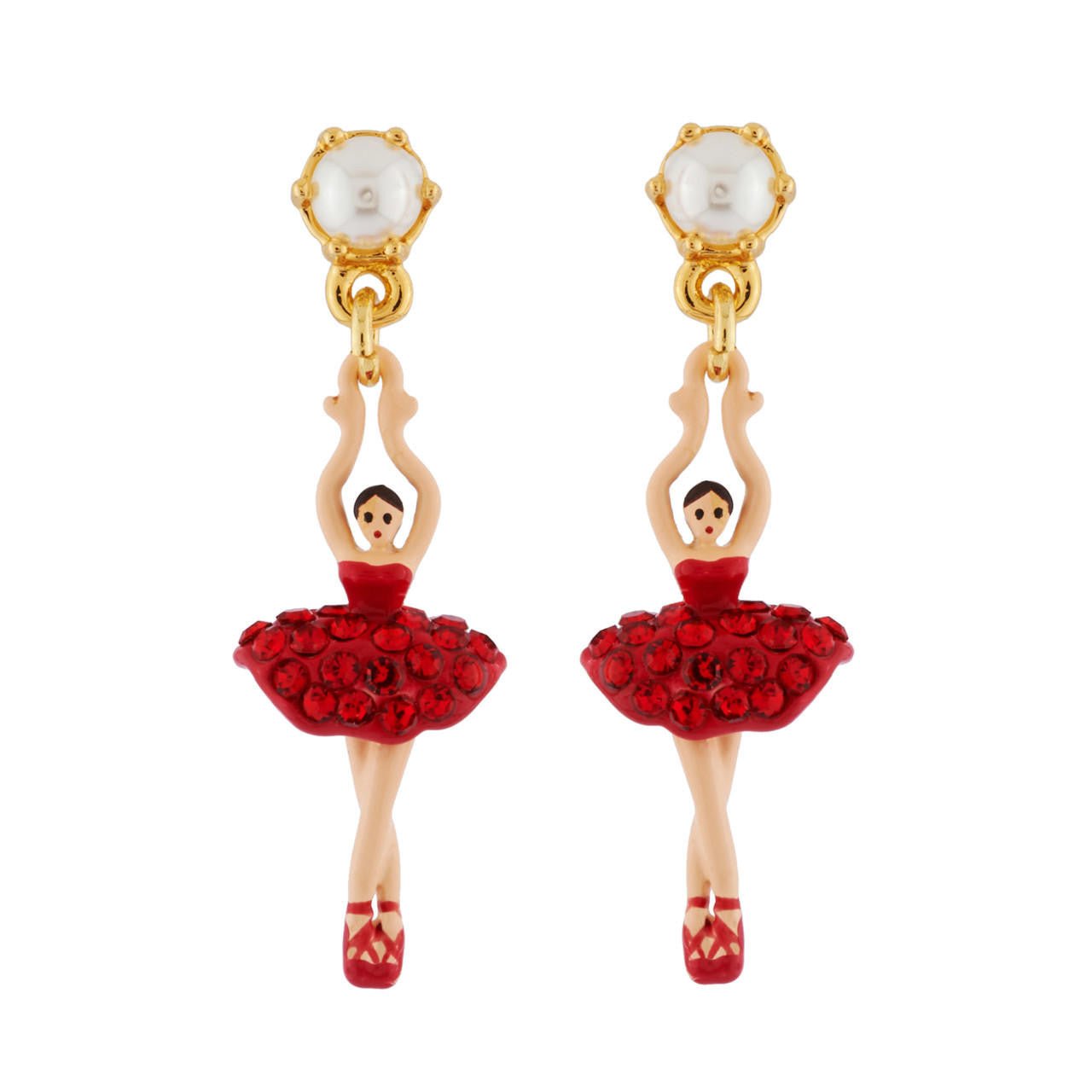 Mini Pas de Deux Siam Earrings | AHMDD1018 - Les Nereides