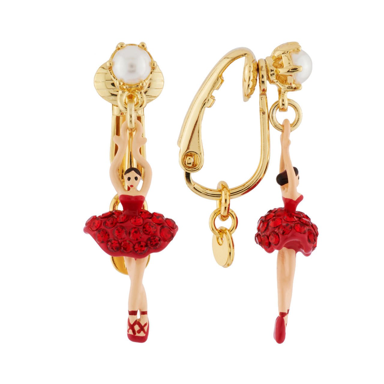 Mini Pas de Deux Siam Earrings | AHMDD1018 - Les Nereides