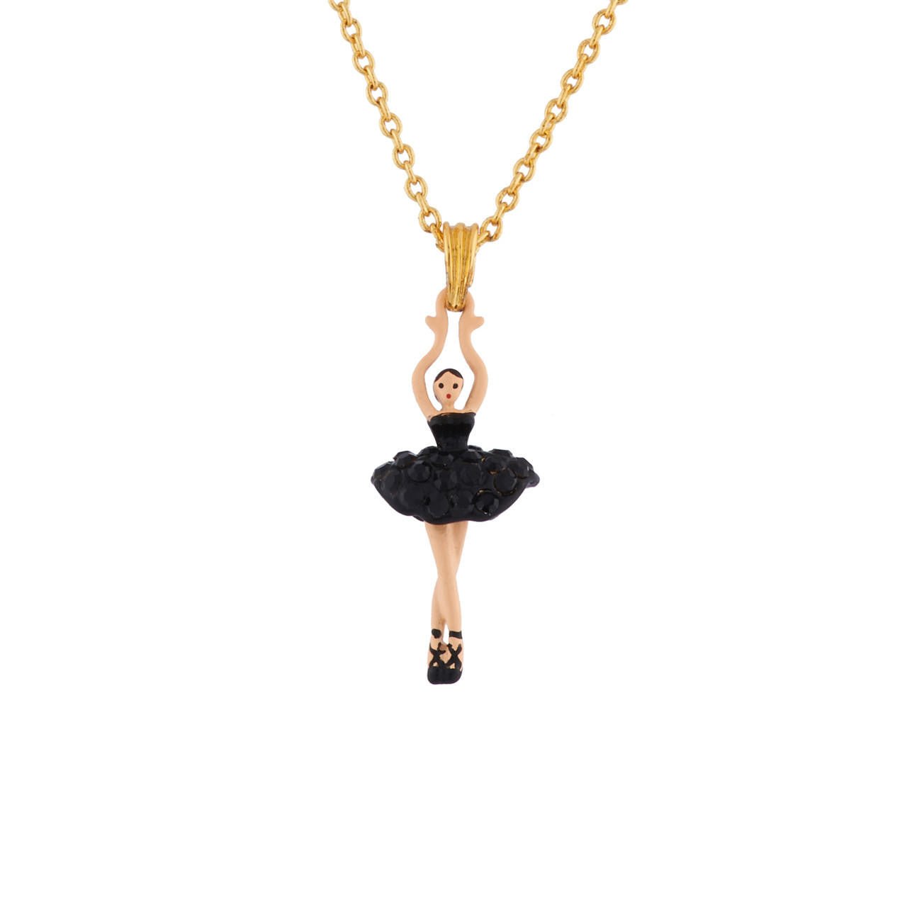 Mini Pas de Deux Sparkly Black Necklace | AIMDD3019 - Les Nereides