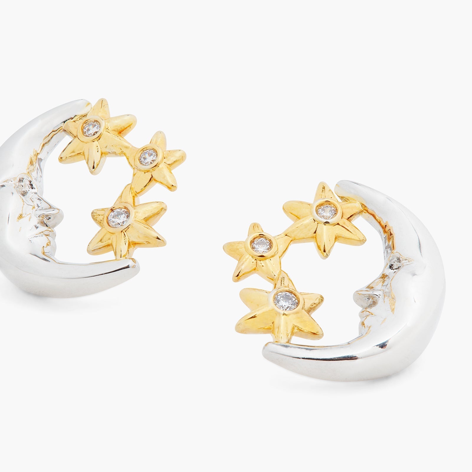 Moon And Star Earrings | ASAM1011 - Les Nereides