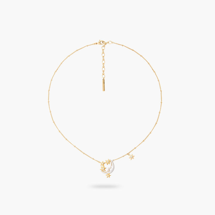 Moon And Star Pendant Necklace | ASAM3011 - Les Nereides