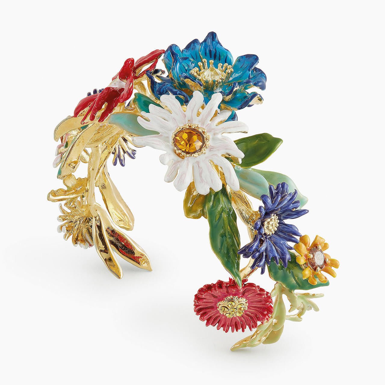 Multicolour Meadow Flowers Bangle Bracelet | APPO2011 - Les Nereides