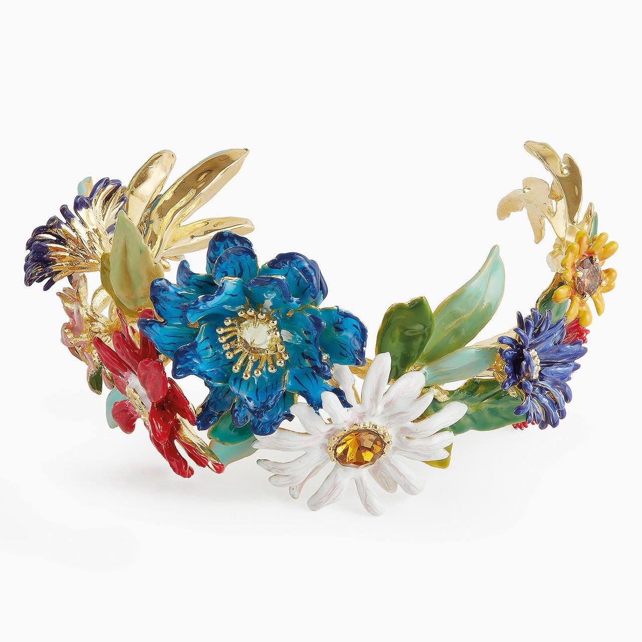 Multicolour Meadow Flowers Bangle Bracelet | APPO2011 - Les Nereides