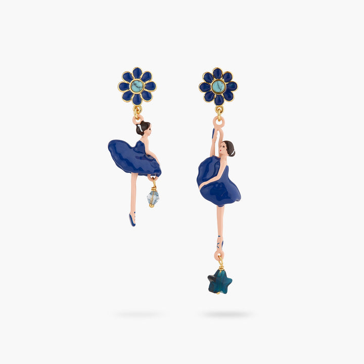 Mystery Of The Nile Pas De Deux Asymmetrical Earrings | ASDD1081 - Les Nereides