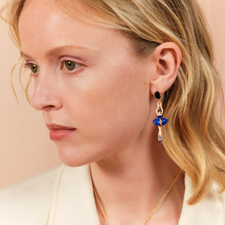 Mystery Of The Nile Pas De Deux Asymmetrical Earrings | ASDD1081 - Les Nereides