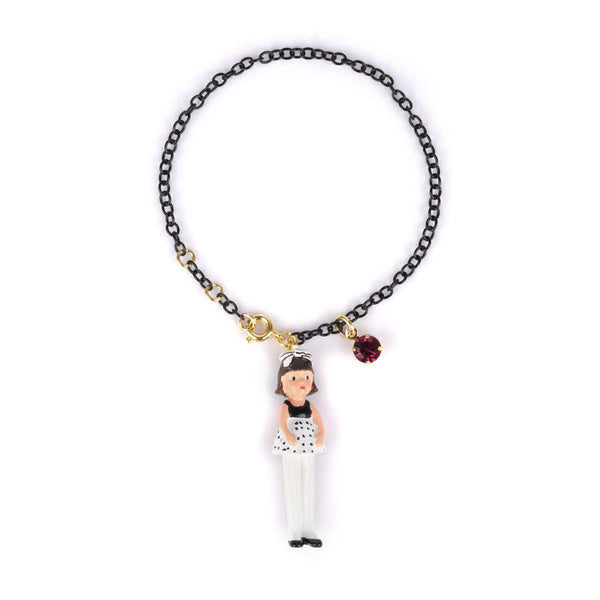 N2 Jeunes Demoiselles Doll Black Hair Bracelet | ZJD2051 