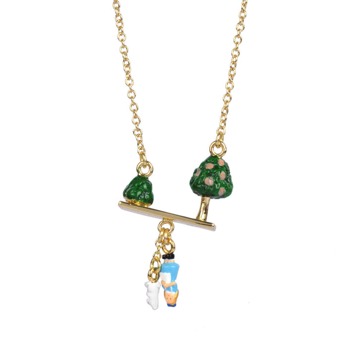 N2 Le Tea Time D'Alice + 8 Cm Extension Alice, Rabbit And Tree Necklace | AATA3101 