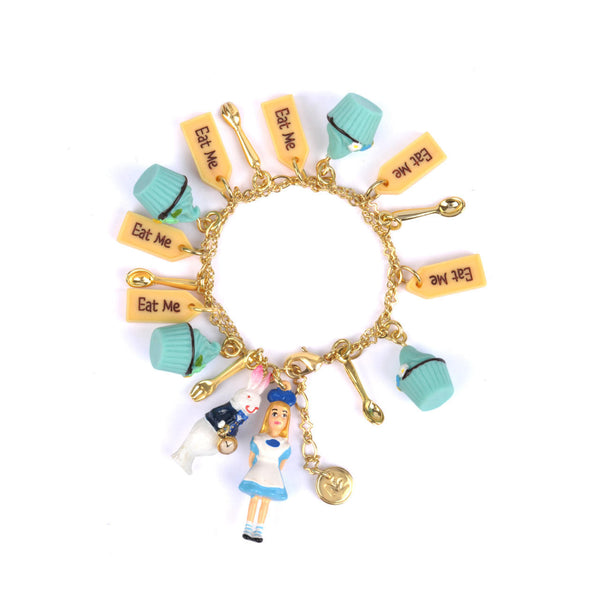 N2 Le Tea Time D'Alice Alice, Rabbit And Multi-Charms Bracelet | AATA2091 