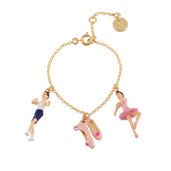 N2 Les Petits Rats Ballet Dancers Making "Retiré" Step & Pink Dancing Slippers Bracelet | AEOP2011 