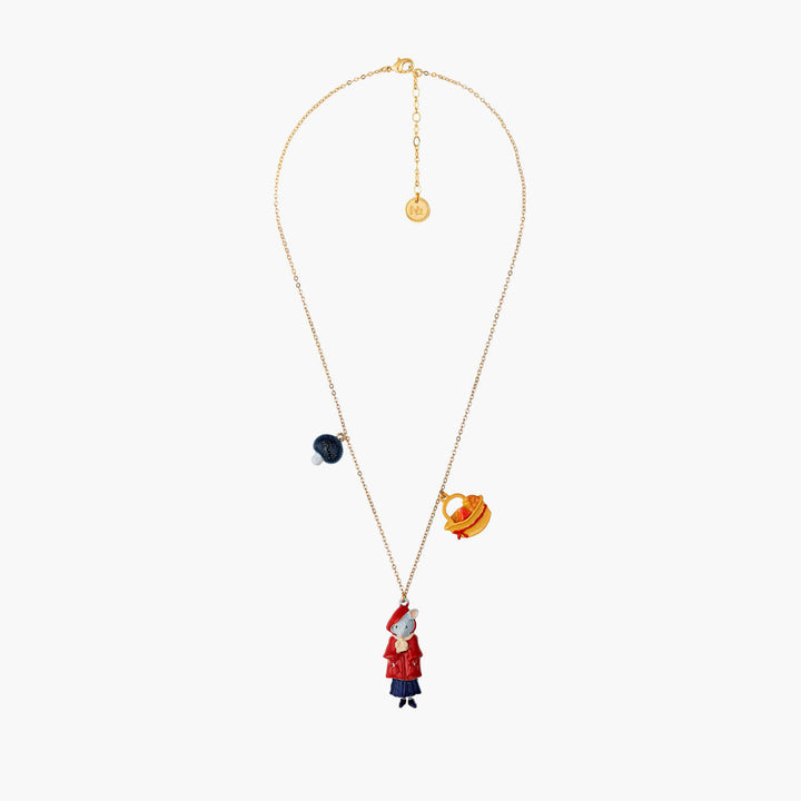 N2 Little Mouse Little Red Riding Hood Mushroom And Cheese Pieces Necklace | ANNA3011 