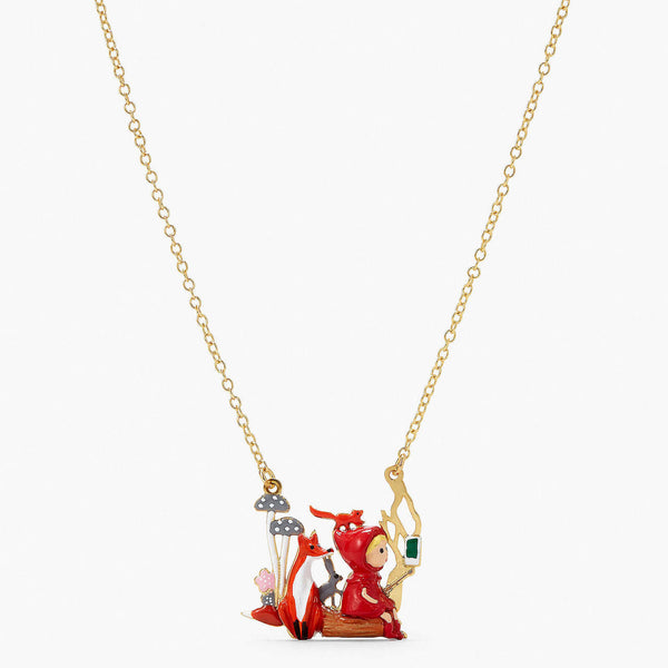 N2 Little Red Riding Hood, Fox And Rabbit Pendant Necklace | APBB3101 