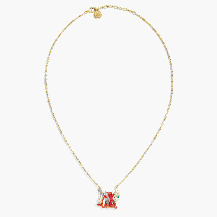 N2 Little Red Riding Hood, Fox And Rabbit Pendant Necklace | APBB3101 
