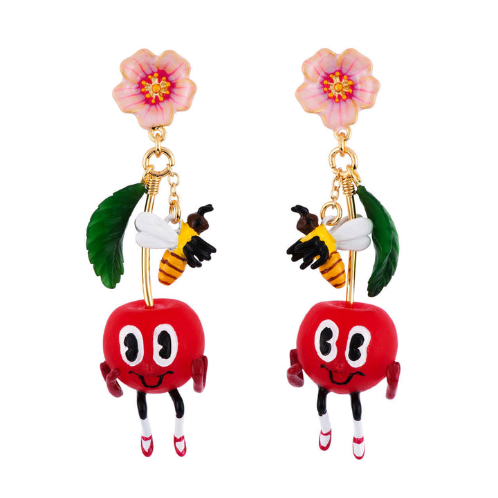 N2 Mon Potager Cherry & Bee Earrings | AFMM1081 