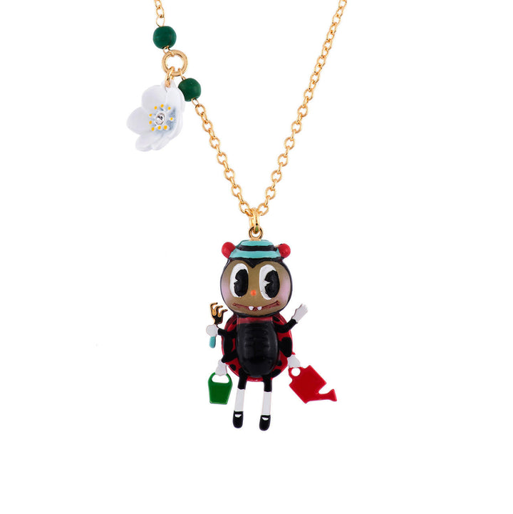 N2 Mon Potager Ladybird With Garden Tools Necklace | AFMM3111 
