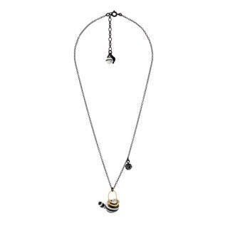 N2X Nicolas Buffe Cooking Pot Tanuki With Black Bell Necklace | AENB3121 - Les Nereides