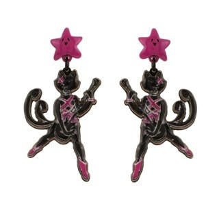 N2X Nicolas Buffe Nekomata Playing Guitar Earrings | AENB110T/1 - Les Nereides