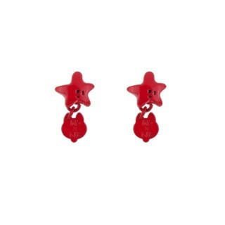 N2X Nicolas Buffe Red Stars Earrings | AENB104T/1 - Les Nereides