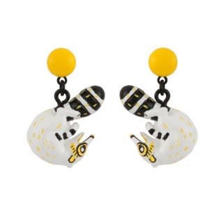 N2X Nicolas Buffe Rolling Tanuki Earrings | AENB107T/1 - Les Nereides