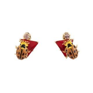 Obscurité Ostentatoire 14-Spotted Ladybird Earrings | ACOO1041 - Les Nereides